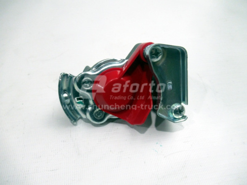 Соединительная головка на прицеп красная с клапаном M22х1.5 УНИВЕРСАЛЬНОЕ 4522002110