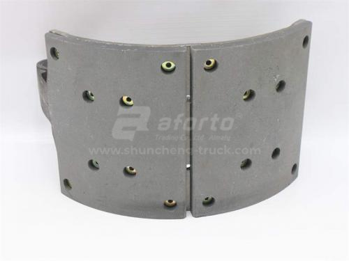 Колодки тормозные задняя SHAANXI X3000 220 (10 отв.) (с роликом) AFORTO