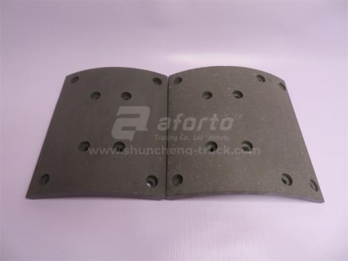 Накладка колодки тормозной SHAANXI F2000/3000 задней 220*235 8/10 отв JIAXING