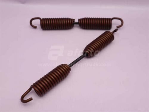 Пружина тормозных колодок задних большая HOWO 28см  новая модель (оригинал)