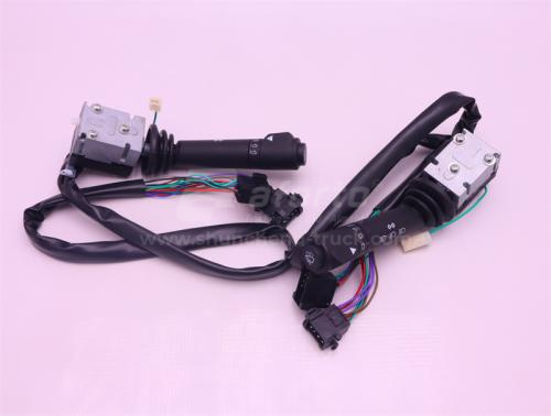 Переключатель света и поворотов подрулевой SHAANXI X3000 левый (хорошее качество)