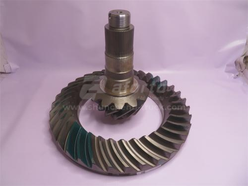 Коническая пара HOWO 70T AC26 среднего моста 13:35/10.47 (оригинал)