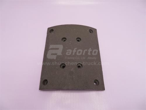 Накладка колодки тормозной SHAANXI F2000/3000 задней 220*235 8 отв