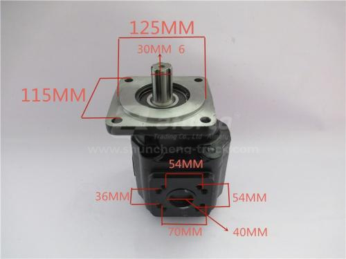 Гидронасос подъёма кузова NORD BENZ 2100 правого вращения 6 шлицов 30mm