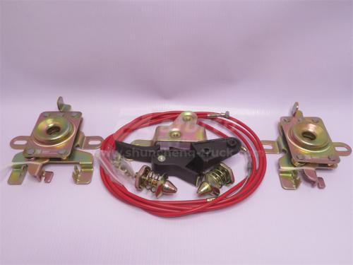 Замок капота в сборе с тросом SHAANXI X3000