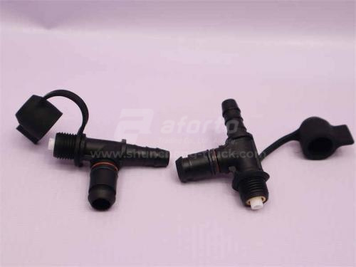 Фитинг воздушный тройник пластиковая NG12/NW9 HOWO (оригинал)