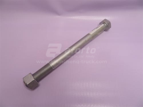 Болт подушки рессоры 22*280*1.5 HOWO с гайкой (хорошее качество)