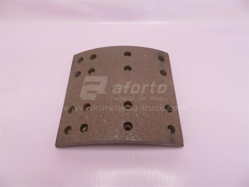 Накладка колодки тормозной FUWA 13T задней 180*200 16 отв.18mm QINYAN