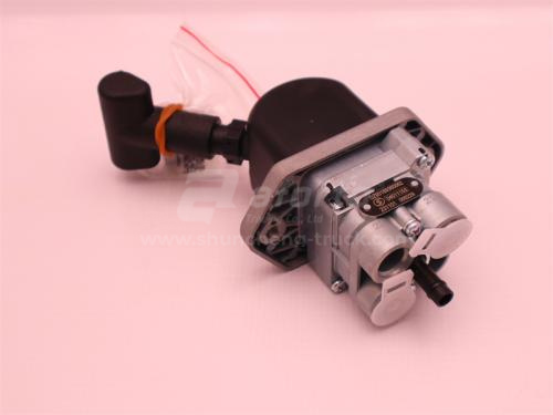 Клапан воздушный стояночного тормоза SHAANXI F2000/X3000/X5000/L3000/прицеп (2 отверстия) (оригинал)