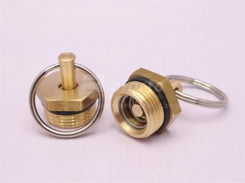 Кран ручного сброса конденсата рессивера HOWO/DONGFONG153 бронзовый (оригинал)