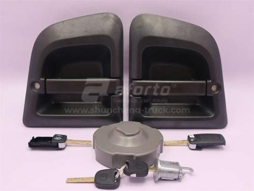 Замок двери кабины SHAANXI X3000 в сборе левый + правой (оригинал)