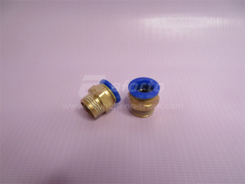 Фитинг воздушный прямой резьба=03=3/8=16mm под трубку Ф12 (металл+пластик) LPC 12-03