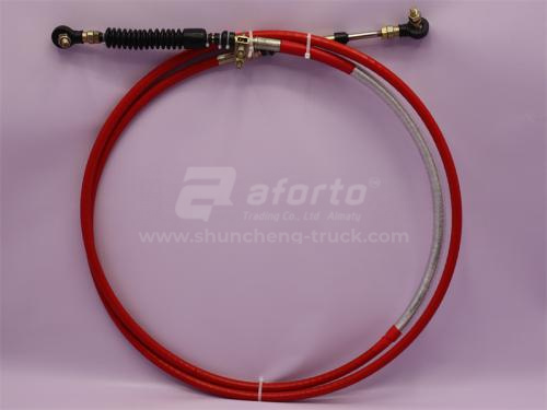 Трос переключения передач КПП SHAANXI 4.1m красный (оригинал)