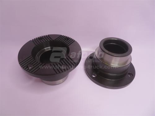 Фланец моста HOWO 70T AC26 180/107/58/4 (диаметр /высота 107mm/шлицы /отверстия) (оригинал)