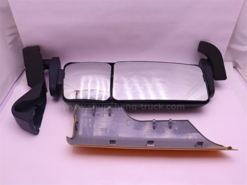 Зеркало SHAANXI X3000 боковое правое в сборе желтый