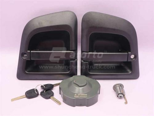 Замок двери кабины SHAANXI X3000 в сборе левый + правой (оригинал)