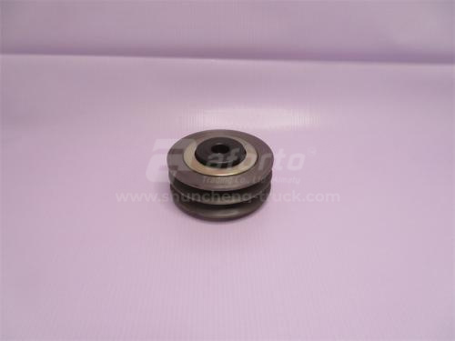 Шкив натяжителя ремня WD615 (под 2 ремня, центр)