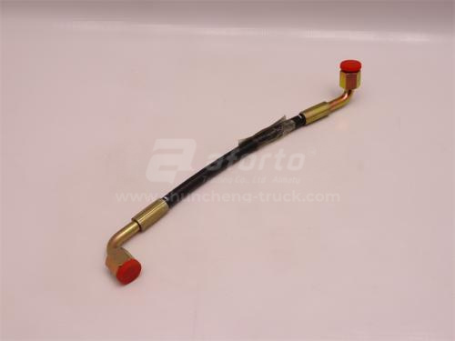 Шланг гидравлики подъема кабины HOWO TX380/TX400/TX440 275mm (оригинал)