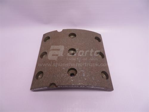 Накладка колодки тормозной DONG FENG 153 задней 194*180 9 отв. QINYAN