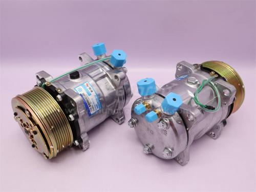 Компрессор кондиционера SHAANXI F2000 8PK R134A (хорошее качество)