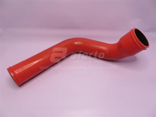 Патрубок радиатора SHAANXI F3000/WP12 верхний QINYAN