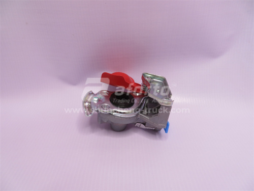 Соединительная головка на прицеп красная с клапаном M16x1.5 SORL