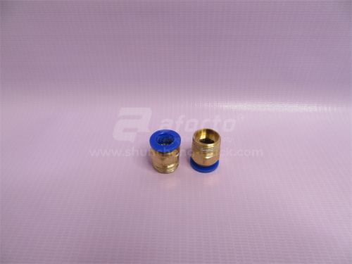 Фитинг воздушный прямой резьба=03=3/8=16mm под трубку Ф10 (металл+пластик) LPC 10-03