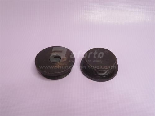 Пробка 45*17*1.5 резьбовая крышки бортового редуктора HOWO 2009 AC16 большая 45mm