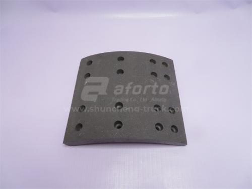 Накладка колодки тормозной FUWA 13T задней 180*200 16 отв.