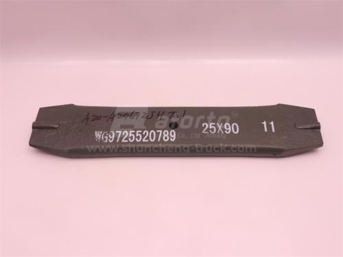 Лист рессоры HOWO/HOWO TX/V7 новая модель задней №11 - 25мм длина 410мм