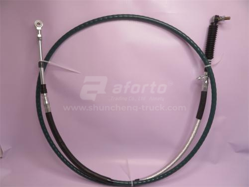 Трос переключения передач КПП HOWO 2010 3,3 м черный (хорошее качество)