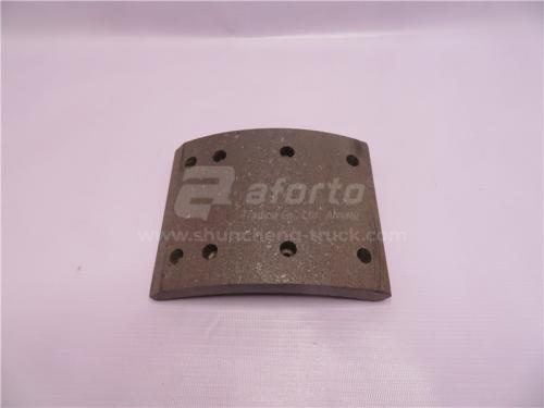 Накладка колодки тормозной FAW 3252 передней 150*210 8 отв. (нового образца) QINYAN