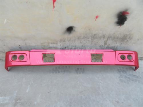 Бампер HOWO 2008/2007 (самосвал) красный металлический (хорошее качество)