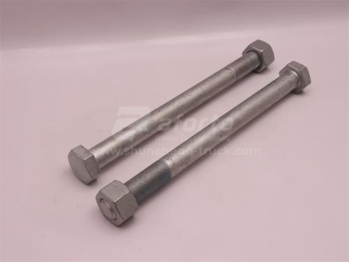 Болт подушки рессоры 22*280*1.5 HOWO с гайкой (оригинал)