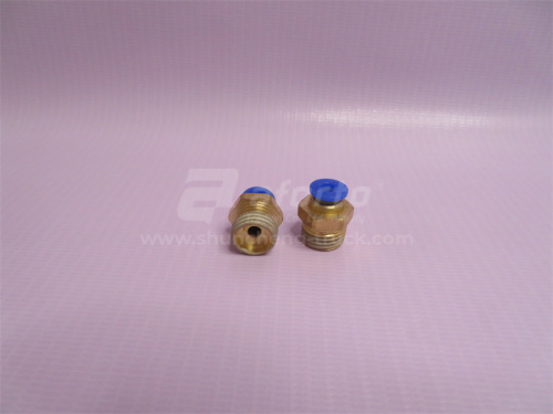 Фитинг воздушный прямой резьба=02=1/4=12mm под трубку Ф4 (металл+пластик) LPC 4-02