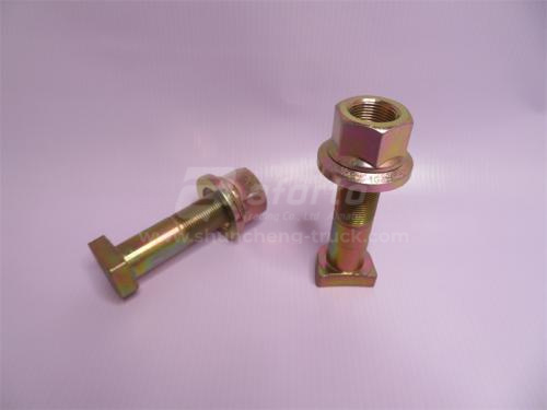 Шпилька колеса 22*80*1.5 SHAANXI/NORD BENZ переднего с насечкой (хорошее качество)