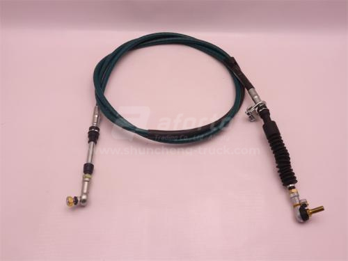 Трос переключения передач КПП HOWO T5G 3.301 м черный (оригинал)