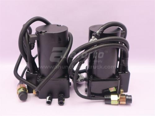 Электродвигатель насос подъема кабины SHAANXI X3000 (оригинал)