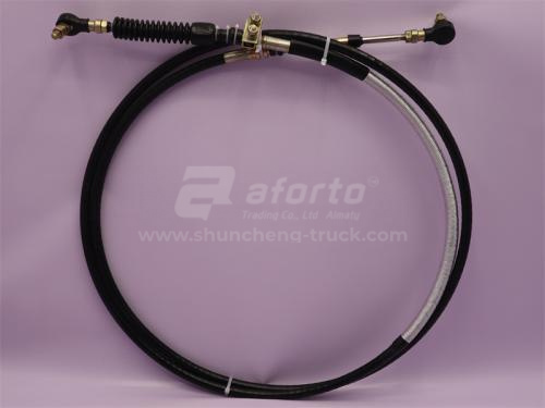 Трос переключения передач КПП SHAANXI 4.1m черный (оригинал)