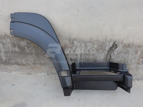 Крыло HOWO 2008 переднее правое (передняя часть) черная