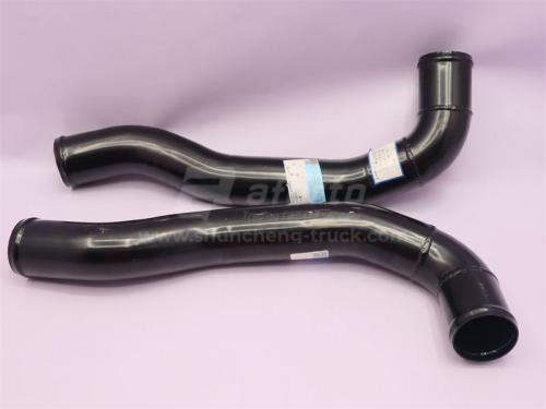 Патрубок радиатора SHAANXI X3000/WP10 нижний (оригинал)