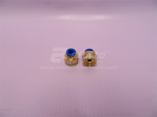 Фитинг воздушный прямой резьба=03=3/8=16mm под трубку Ф6 (металл+пластик) LPC 6-03