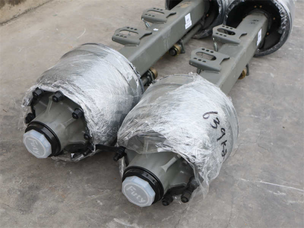 Ось прицепа FUWA 13T в сборе с барабанами толщ 11mm