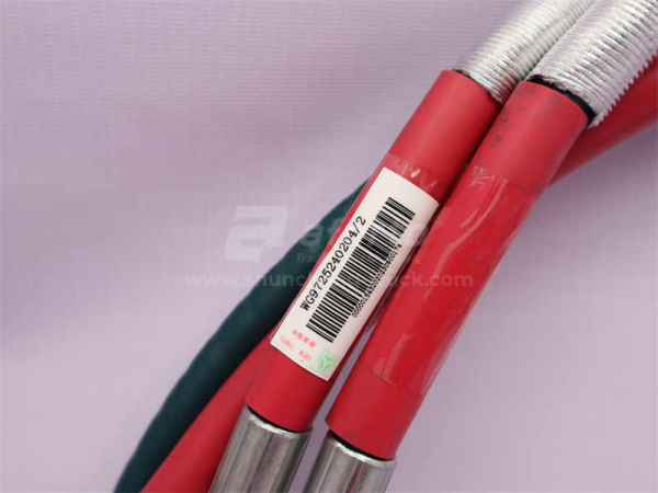 Трос переключения передач КПП HOWO 2010 3,3 м красный (оригинал)