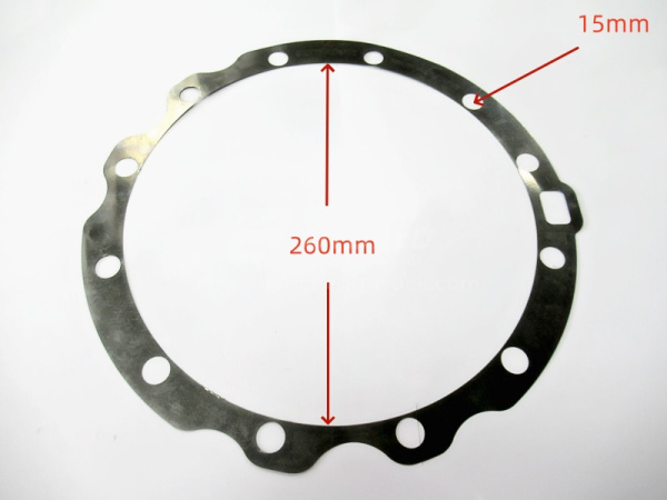 Шайба регулировочная крышки подшипника дифференциала HANDE TGX/X5000 заднего моста (оригинал)