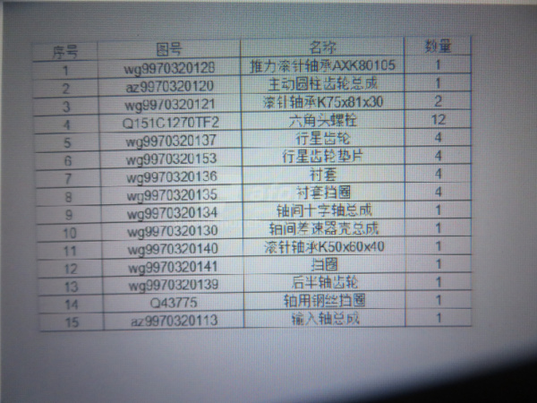 Дифференциал HOWO 70T AC26 среднего моста межосевой в сборе (оригинал)