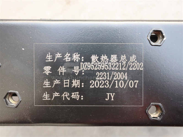 Радиатор охлаждения SHAANXI F3000/X3000 2202/2231/2212