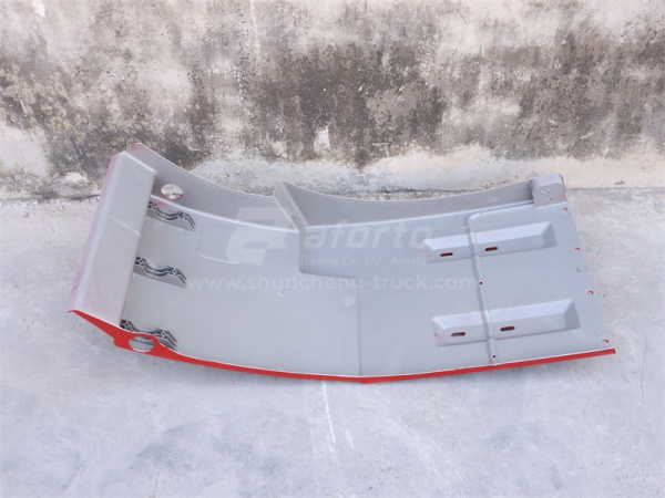 Брызговик SHAANXI F3000 переднего колеса красный левый