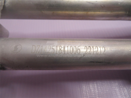 Труба крана печки SHAANXI X3000/X5000 алюминневый в сборе