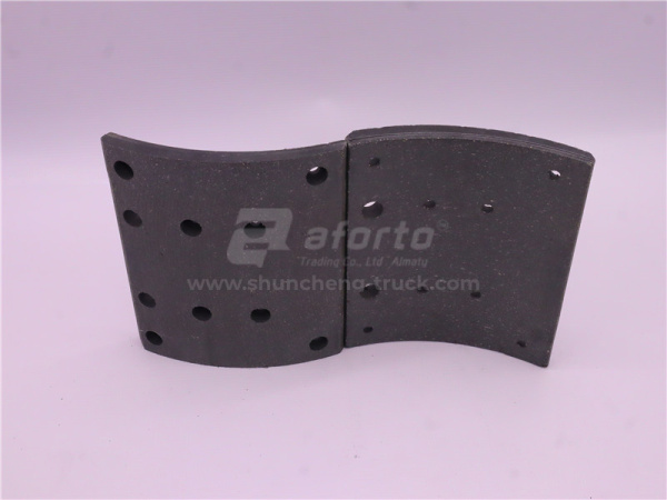 Накладка колодки тормозной SHAANXI X3000/X5000/HANDE TGX задней 220*195 8 отв
